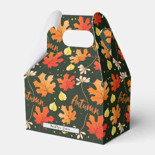 Fall Autumn Foliage Fall Leaves Favor Boxes