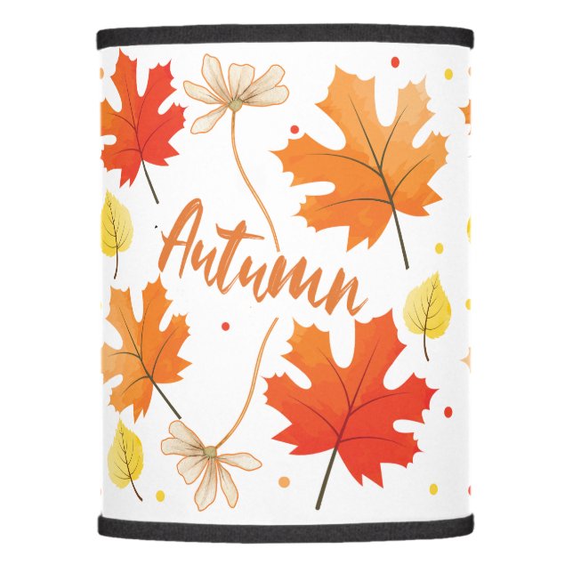 Fall Autumn Foliage Fall Leaves Lamp Shade (Front)