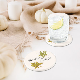 Fall Autumn Foliage Friendsgiving Thanksgiving Coaster