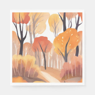 Fall Autumn Foliage Napkins
