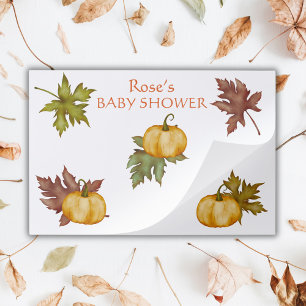 Fall Autumn Foliage Pumpkin Baby Shower Placemats