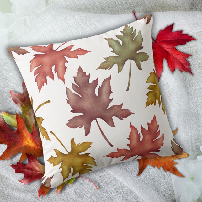Fall Autumn Foliage  Throw Pillow (Creator Uploaded)