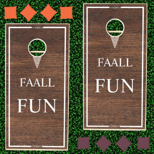 Fall Autumn Fun Farmhouse Cottage Party Custom Cornhole Set