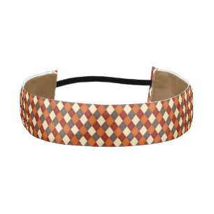 Fall/Autumn Gingham pattern Athletic Headband
