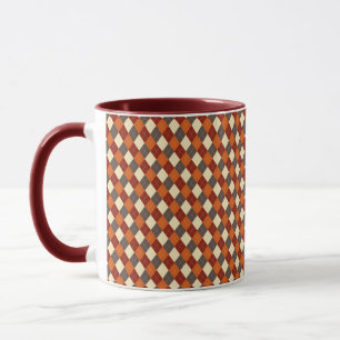 Fall/Autumn Gingham pattern Mug