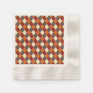 Fall/Autumn Gingham pattern  Napkins