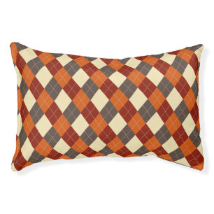 Fall/Autumn Gingham pattern Pet Bed