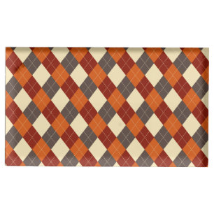 Fall/Autumn Gingham pattern Place Card Holder