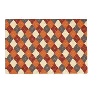 Fall/Autumn Gingham pattern Placemat