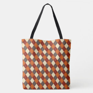 Fall/Autumn Gingham pattern Tote Bag