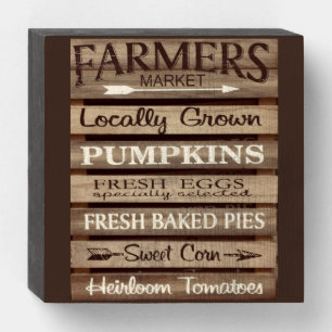 Fall Autumn Graphics Art Wooden Box Sign