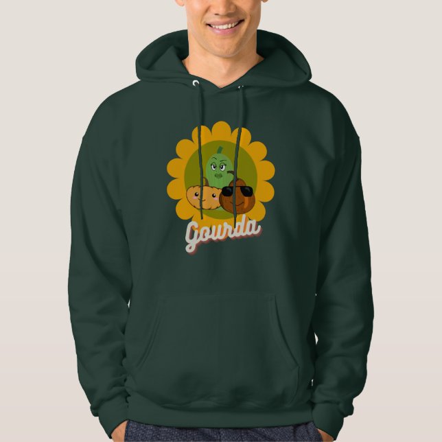 Fall/Autumn Halloween Pumpkin & Gourd Fashion Hoodie (Front)