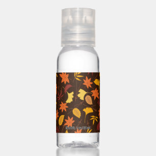 Fall Autumn Halloween Thanksgiving Leaves Hand Sanitizer
