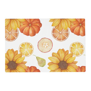 Fall Autumn Harvest Thanksgiving Pumpkin Spice Placemat