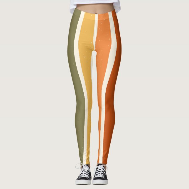 fall autumn harvest Thanksgiving season leaf falli Leggings (Front)