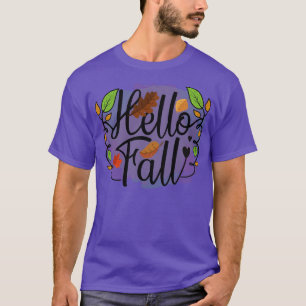 Fall Autumn Leave Lover Fall is My Favorite Color  T-Shirt