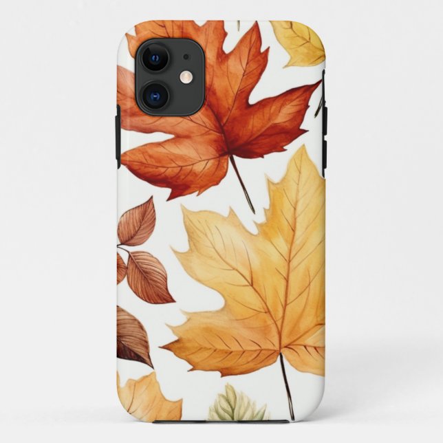 Fall Autumn Leaves Abstract Case-Mate iPhone Case (Back)