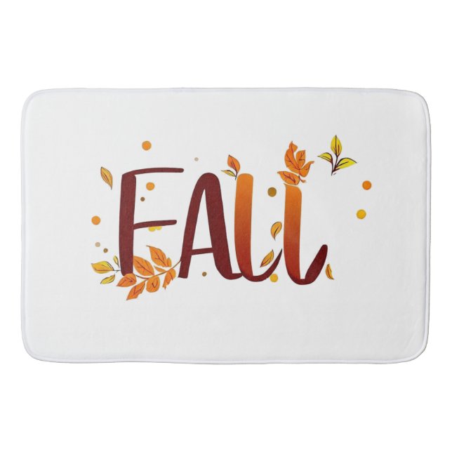 Fall/Autumn/Leaves  Bath Mat (Front)