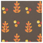Fall Autumn Leaves &amp; Berries Pattern Fabric