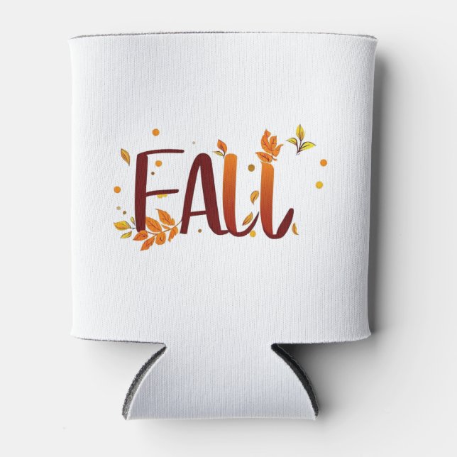 Fall/Autumn/Leaves  Can Cooler (Front)