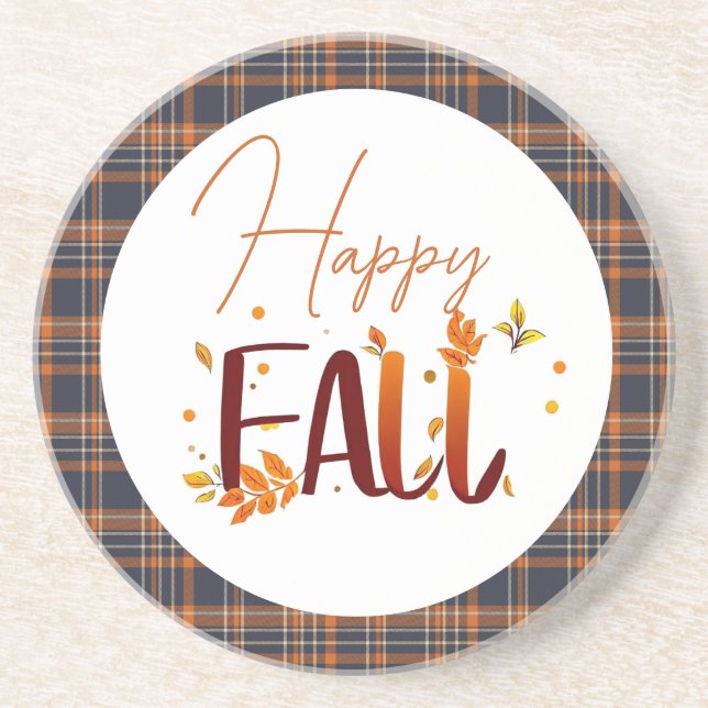 Fall/Autumn/Leaves  Coaster (Front)