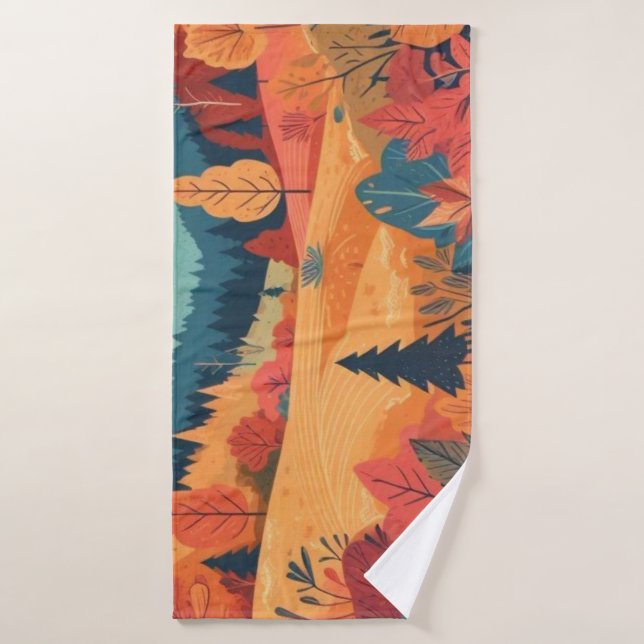 Fall/Autumn/leaves/colorful Bath Towel (Bath Towel)