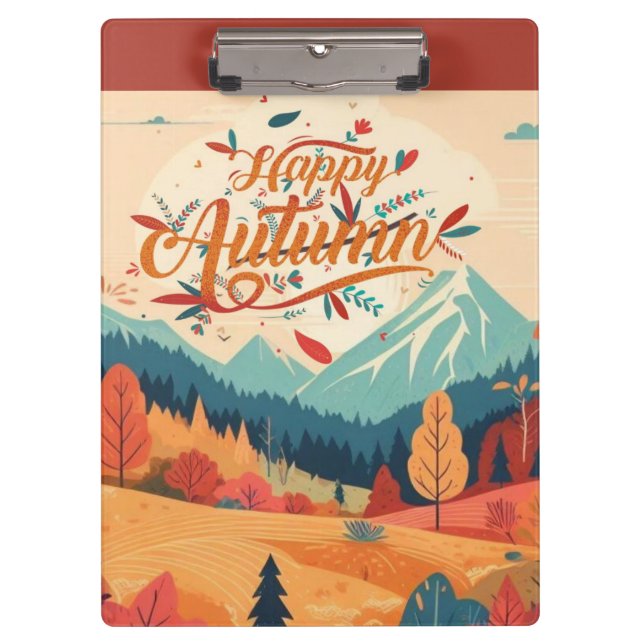 Fall/Autumn/leaves/colorful Clipboard (Front)