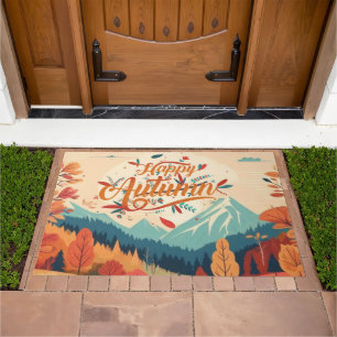 Fall/Autumn/leaves/colorful Doormat
