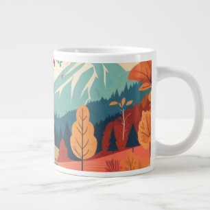Fall/Autumn/leaves/colorful Giant Coffee Mug