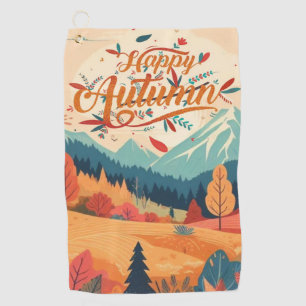 Fall/Autumn/leaves/colorful Golf Towel