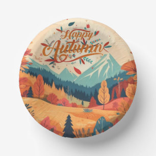 Fall/Autumn/leaves/colorful Paper Bowls