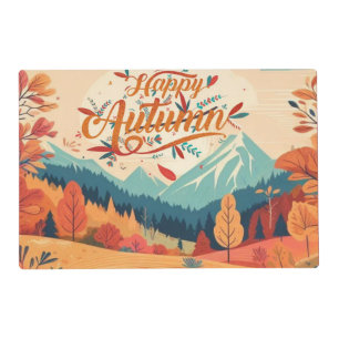 Fall/Autumn/leaves/colorful Placemat