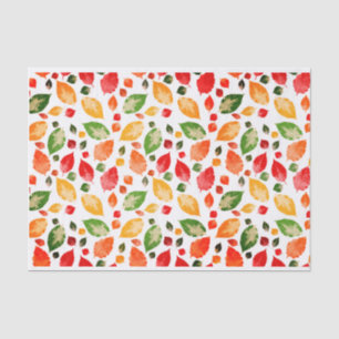 Fall Autumn Leaves Colorful Rustic Tissue Paper