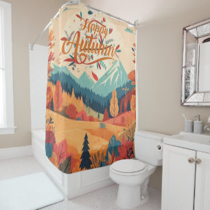 Fall/Autumn/leaves/colorful Shower Curtain