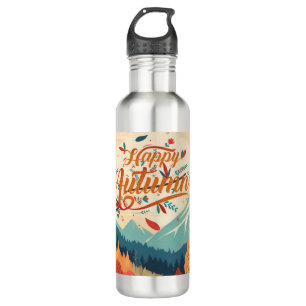 Fall/Autumn/leaves/colorful Stainless Steel Water Bottle