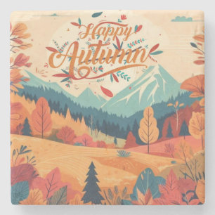 Fall/Autumn/leaves/colorful Stone Coaster
