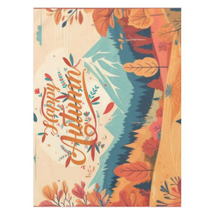 Fall/Autumn/leaves/colorful Tablecloth