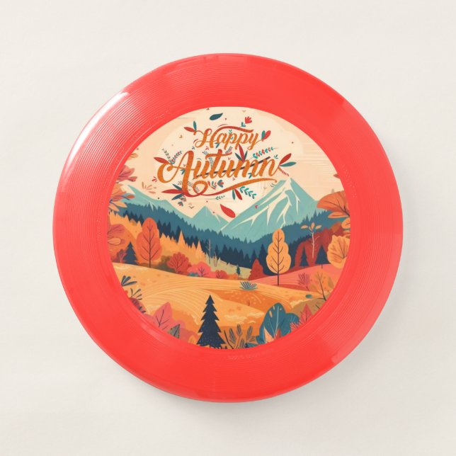 Fall/Autumn/leaves/colorful Wham-O Frisbee (Front)