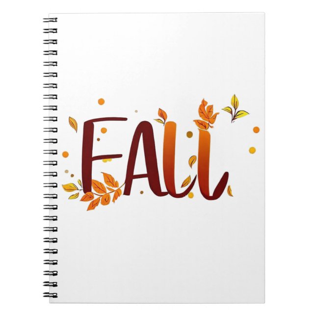 Fall/Autumn/Leaves  Notebook (Front)