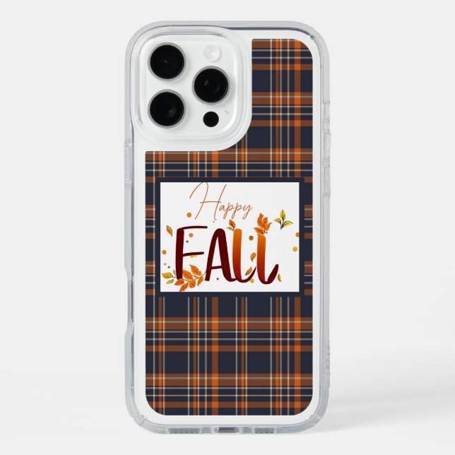 Fall/autumn/leaves/plaid Speck iPhone Case (Front)