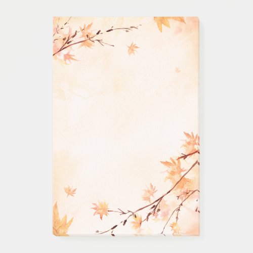 Fall Autumn Leaves Post It Notes