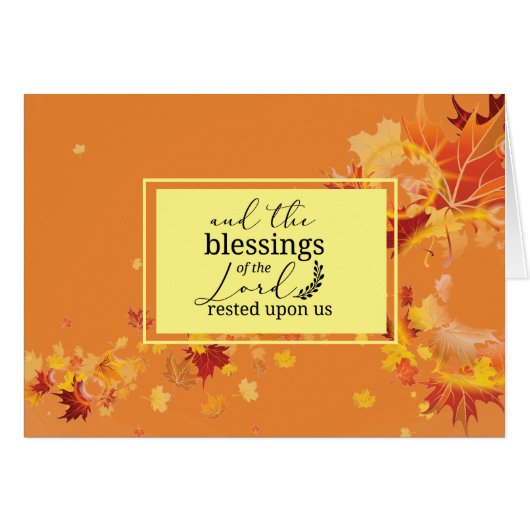 Fall Autumn Leaves Religious Quote Overlay (Front Horizontal)