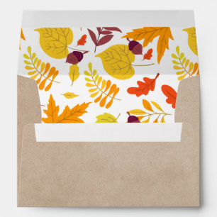 Fall Autumn Leaves Return Address Envelopes