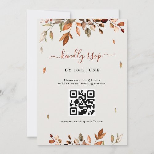 Fall Autumn Leaves Rustic Country Boho Wedding  In