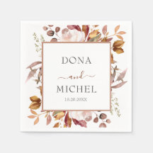 Fall Autumn Leaves Rustic Country Boho Wedding