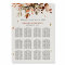 Fall Autumn Leaves Rustic  Wedding Seating chart