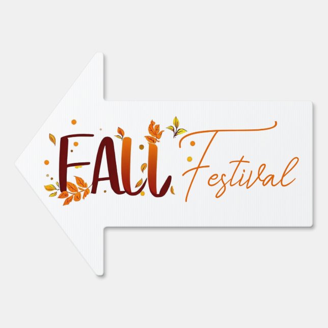 Fall/Autumn/Leaves  Sign (Front)