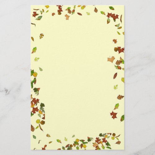 FALL  AUTUMN LEAVES STATIONERY