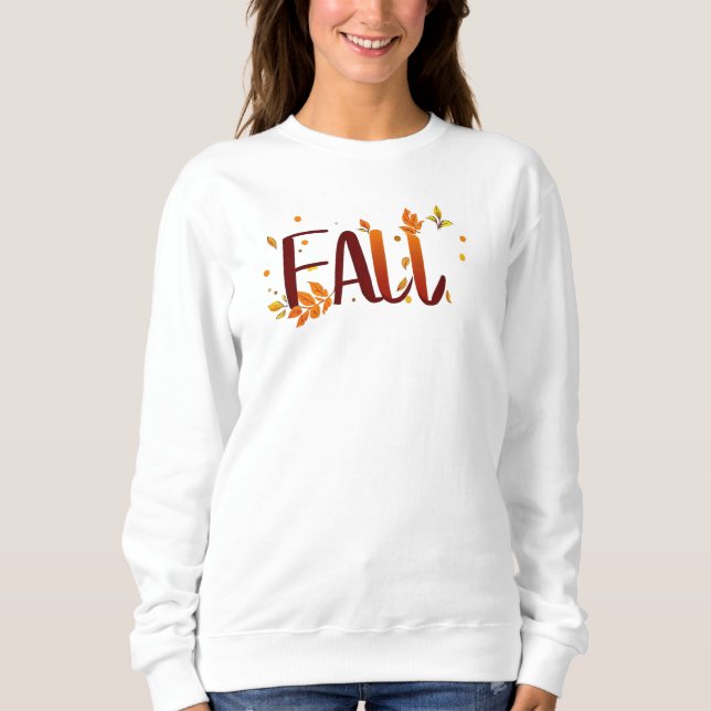 Fall/Autumn/Leaves  Sweatshirt (Front)