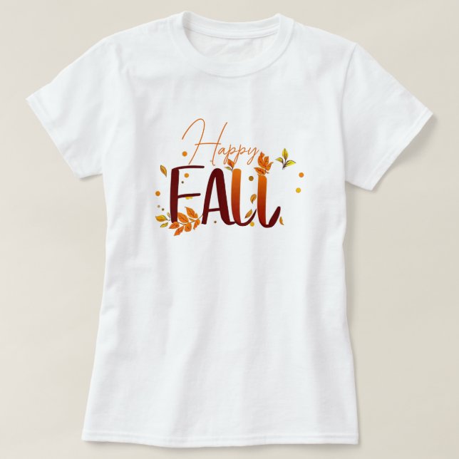 Fall/Autumn/Leaves  T-Shirt (Design Front)